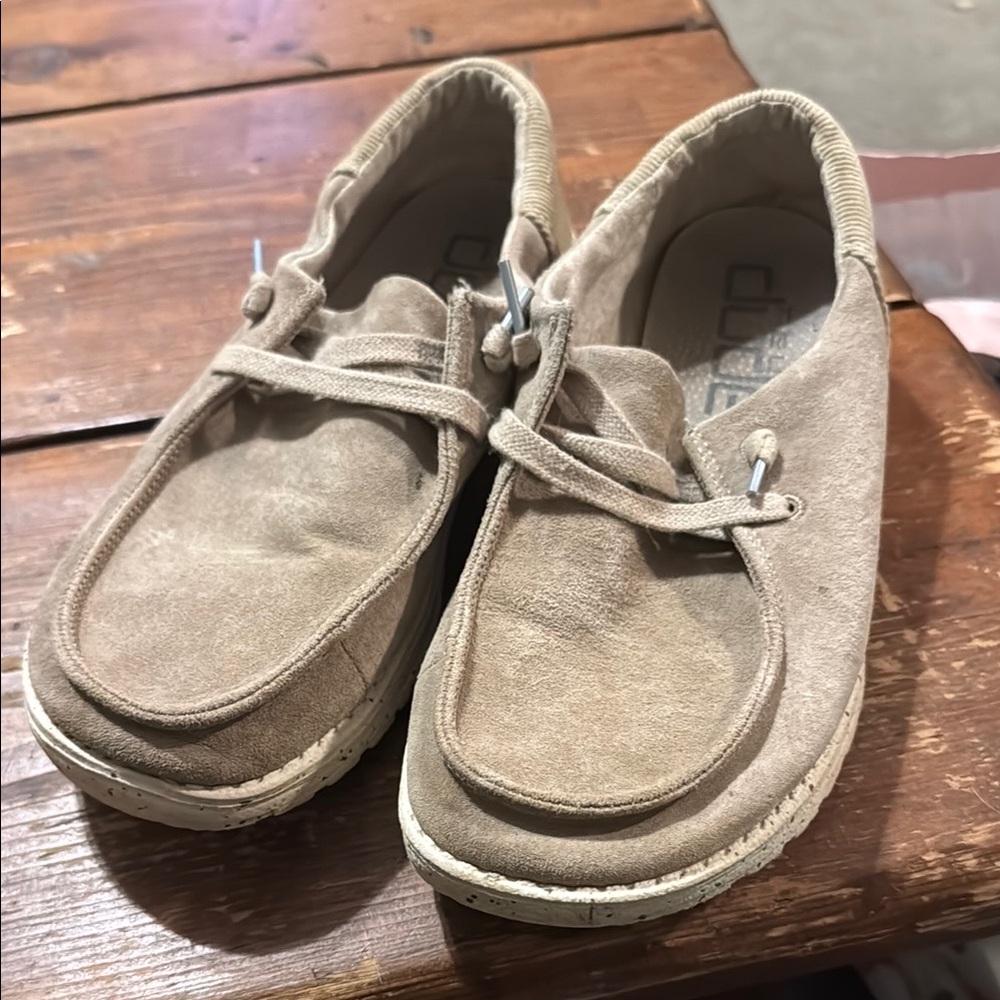 Casual Tan Suede Loafers